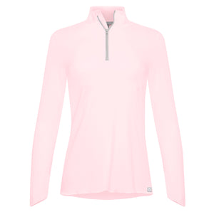 Sun Protector Half Zip Tunic - Light Pink