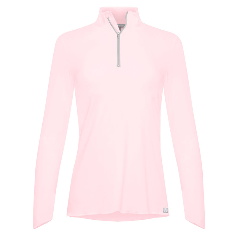 Sun Protector Half Zip Tunic - Light Pink