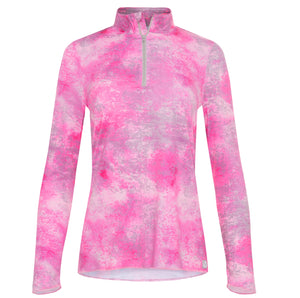 Sun Protector Half Zip Tunic - Pink Paradise