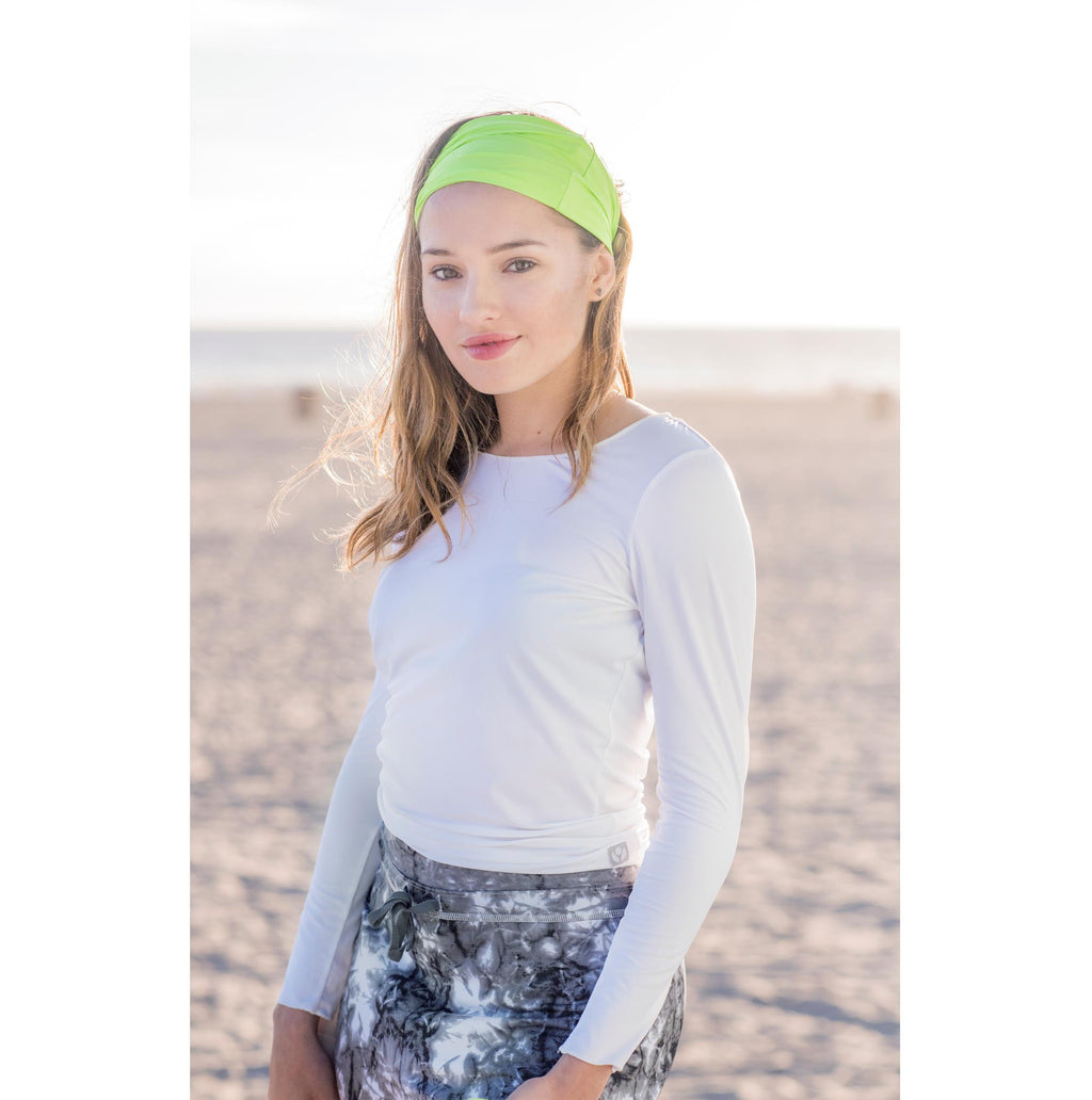 Yaffa Sun Scarf - Light Green