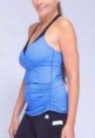 V-Neck Tank Light Blue & Black