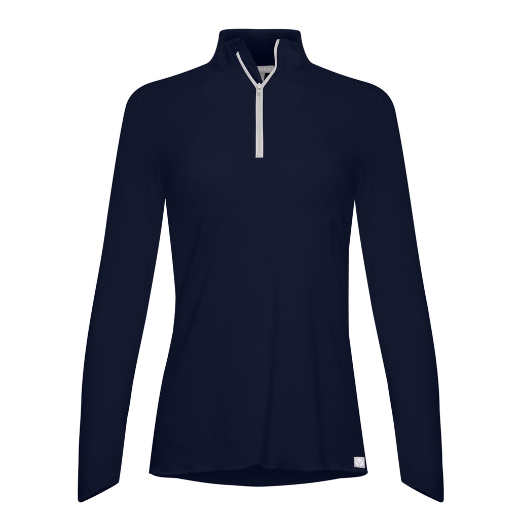 Sun Protector Half Zip Tunic - Midnight Navy