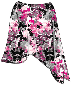 Sun Poncho -  Graphic Floral